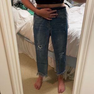 Free people fringed jeans